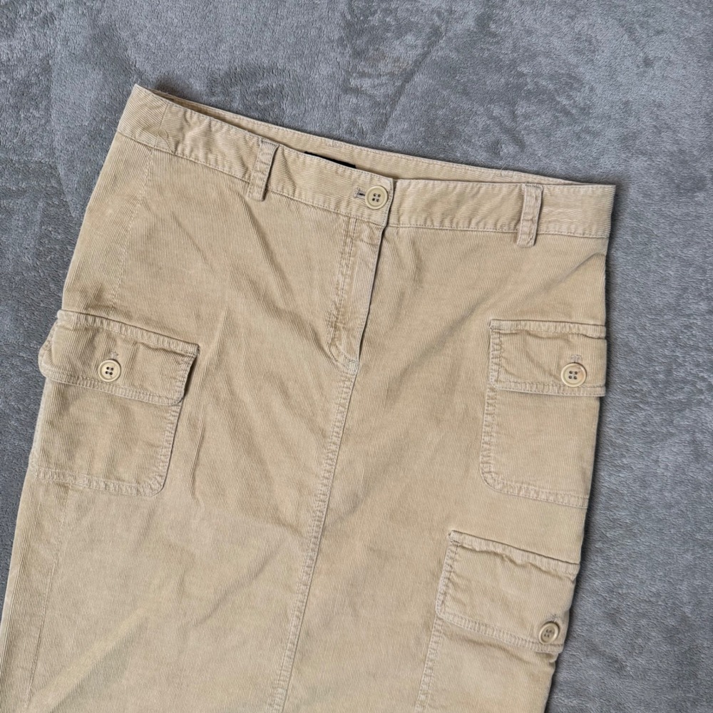 Theory Corduroy Cargo Utility Skirt Minimalist Size 4 Gorpcore Academia Preppy - Picture 7 of 11